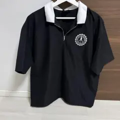 Golfickers 黒 シャツ ジッパー付き