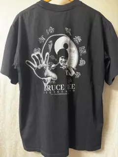 雰囲気系 90s截拳道Bruce Leeブルースリー 半袖Tシャツ XLブラック