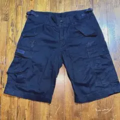 エイプ　A BATHING APE カーゴショートパンツ ネイビー
