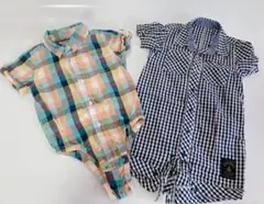 babyGap チェック柄ロンパース 70cm