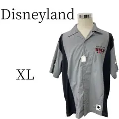 ★美品 Disneyland ディズニーランド グレー×黒 シャツ XL(LL)
