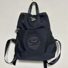 ☆SAVOY サボイ☆丸ロゴ付リュック☆ブラック☆