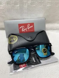 RayBan サングラス ブラック×ブルー