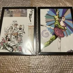 ジョジョの奇妙な冒険　額付きポスター　岸辺露伴　キラークイーン　2枚セット