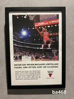 ba468 マイケルジョーダン　アートポスター　90s NBA バスケ　ブルズ