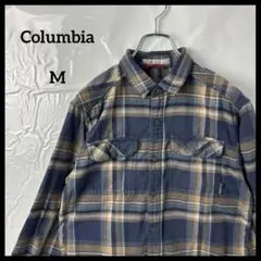 長袖ネルシャツ　Columbiaコロンビア　チェックシャツ　ヴィンテージ90s