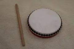 本格パーランクー(沖縄伝統芸能エイサー用片面太鼓)21cmサイズ　新品未使用品 ○ヤマヨ/日本製 パーランク パーランクー 太鼓 小太鼓 片面