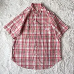 Papas パパス コットンチェックシャツ 古着 暖色 D0483FBC89