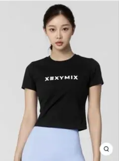 XEXYMIX トップス クロップドTシャツ Mサイズ ブラック