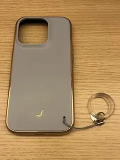 iPhone14Pro ケース　salisty ブルー　リングストラップ