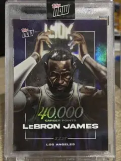 TOPPS NOW LEBRON JAMES 40,000ポイントカード