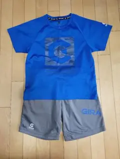 GIRAUDM　スポーツウェア上下　150　青グレー