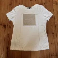 マッキントッシュ　ロンドン　ロゴ　クルーネック　半袖Tシャツ　カットソー　38
