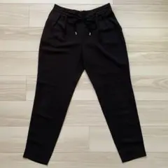 ザラベーシック ZARA BASIC ブラック スリムフィットパンツ　S