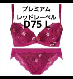 新品　トリンプ　レッドレーベル　ブラジャー　ショーツ　セット　D75