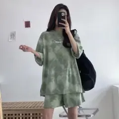 Urban タイダイ グリーン セットアップ　2XL