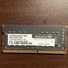 Team ノートpcメモリ 8GB ddr4 3200mhz