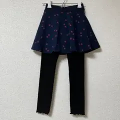 美品　ズボン　パンツ　120cm さくらんぼ　ネイビー