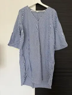 ギャップ　GAP ストライプ　シャツ　チュニック　ワンピース