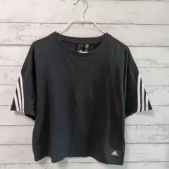 adidas ブラック Tシャツ Lサイズ