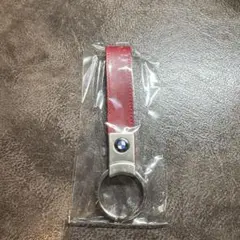 BMW レザーキーホルダー　レッド