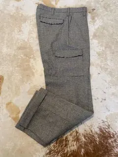美品 UNITEDARROWS ウール カーゴパンツ スラックス 48 グレー