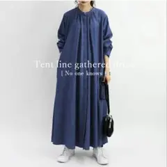 新品　No one knows テントライン　デニムワンピース