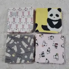 ハンドメイドガーゼハンカチ20×20◇4枚セット