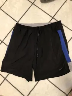 Nike ランニングパンツ Lサイズ 黒/青