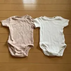 H&M ボディースーツ　肌着　半袖　2枚セット