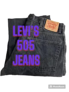 HB144　Levi’ｓ 505 Ｗ38 Ｌ30 ブラックデニム ジーンズ