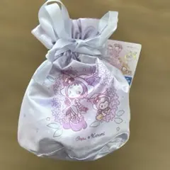 おジャ魔女どれみ　クロミ　サンリオ　巾着　コラボ　グッズ