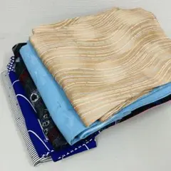 洗える着物 化繊 5着 まとめ売り リメイク材料 S-1373