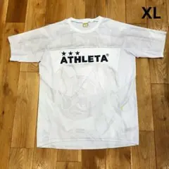 ATHLETA　アスレタ　サッカーウェア　ホワイト　XL　半袖　フットサルウェア