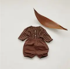 チェックシャツ　ショートパンツ　セット