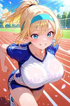 清楚美女No.568】美女グラビアポスター／イラスト青春　優等生　いたずら　元気