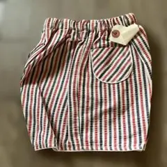 ストライプ柄 ハーフパンツ