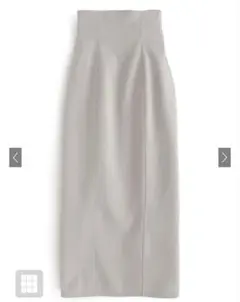 GRLバックスリットタイトスカート グレー ジュ