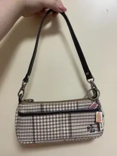 美品 ラルフローレン ハウンドトゥースパターン アクセサリーポーチ