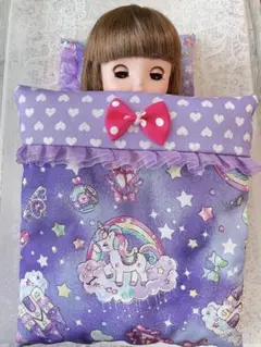 メルちゃん ソランちゃん ネネちゃん 布団 セット ユニコーン パープル ④