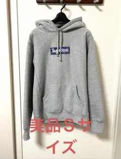 シュプリームSupreme バンダナボックスロゴパーカー グレー S