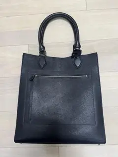 ガレリアント＊GALLERIANT薄型バッグ縦型トートバッグ 鞄黒ブラック