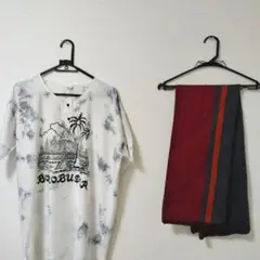 ボロブドゥール Tシャツ & サロン エスニック セットアップ