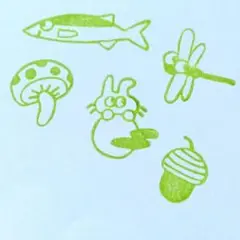 H65■秋のセット/消しゴムはんこ