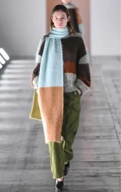 新品 21FW アワーレガシー ニット マフラー スカーフ アルパカ キャメル 新品 21FW アワーレガシー ニット マフラー スカーフ アルパカ