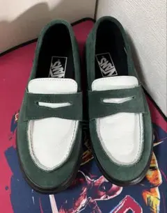 有原みゆ紀VANS ローファー 27cm緑 スエード 有原みゆ紀VANS ローファー 27cm緑 スエード