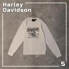 【希少Sサイズ】Harley-Davidson ロンT イーベル・クニーベル名言