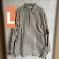 UNIQLO U ブロードオーバーサイズストライプシャツ ユニクロ