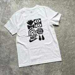 NIKE Tシャツ ホワイト ブラック ロゴ M