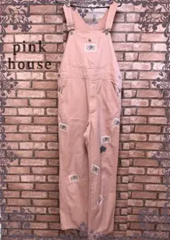 大人気 pink house レディース オーバーオール ピンク パッチワーク